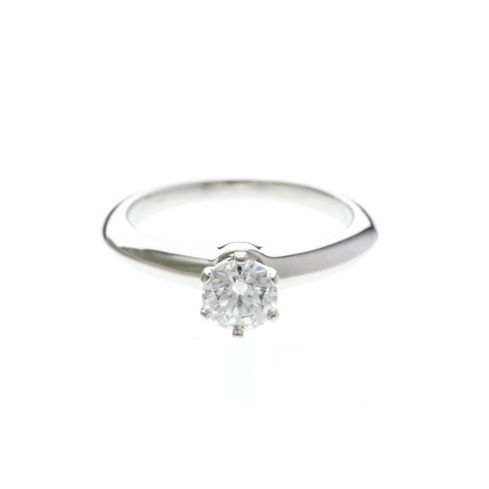 TIFFANY & CO. Silver Diamond Ring